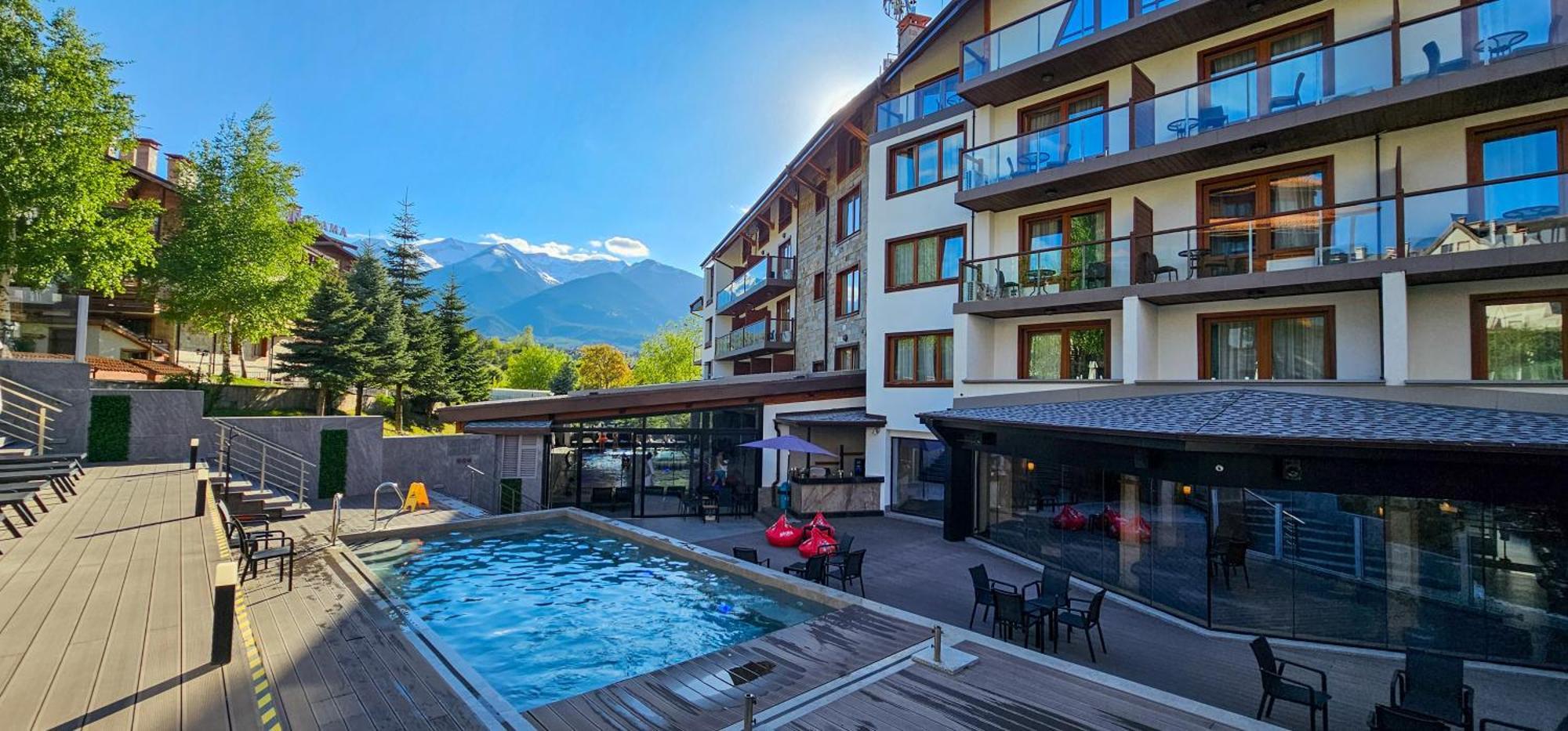 Apartmanica Double Room Apartment 101-12, Big Terrace, St Ivan Rilski 4 Star Spa Resort, بانسكو المظهر الخارجي الصورة
